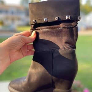 Studded Black Women's Boots